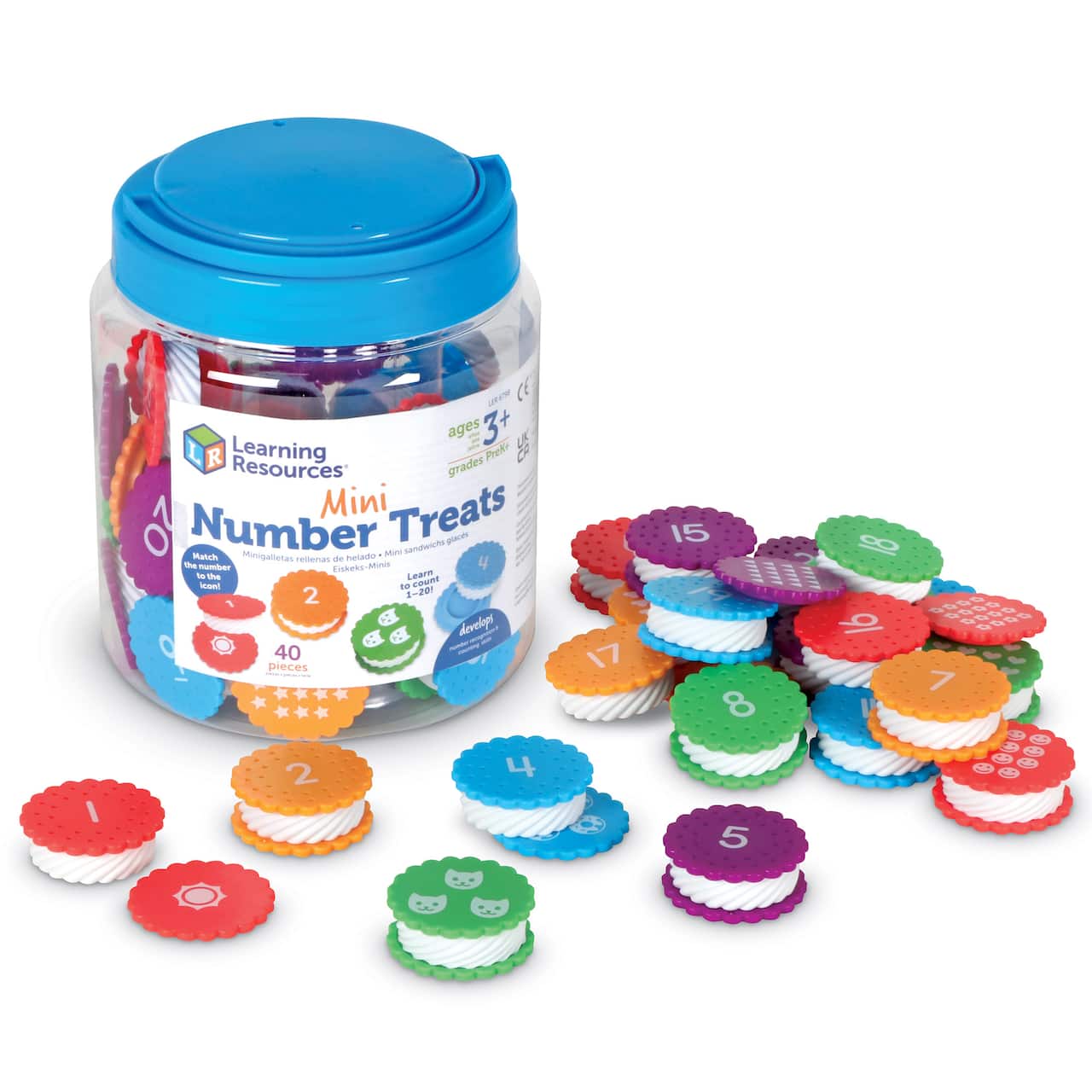 Learning Resources Mini Number Treats 40 Piece Learning Kit